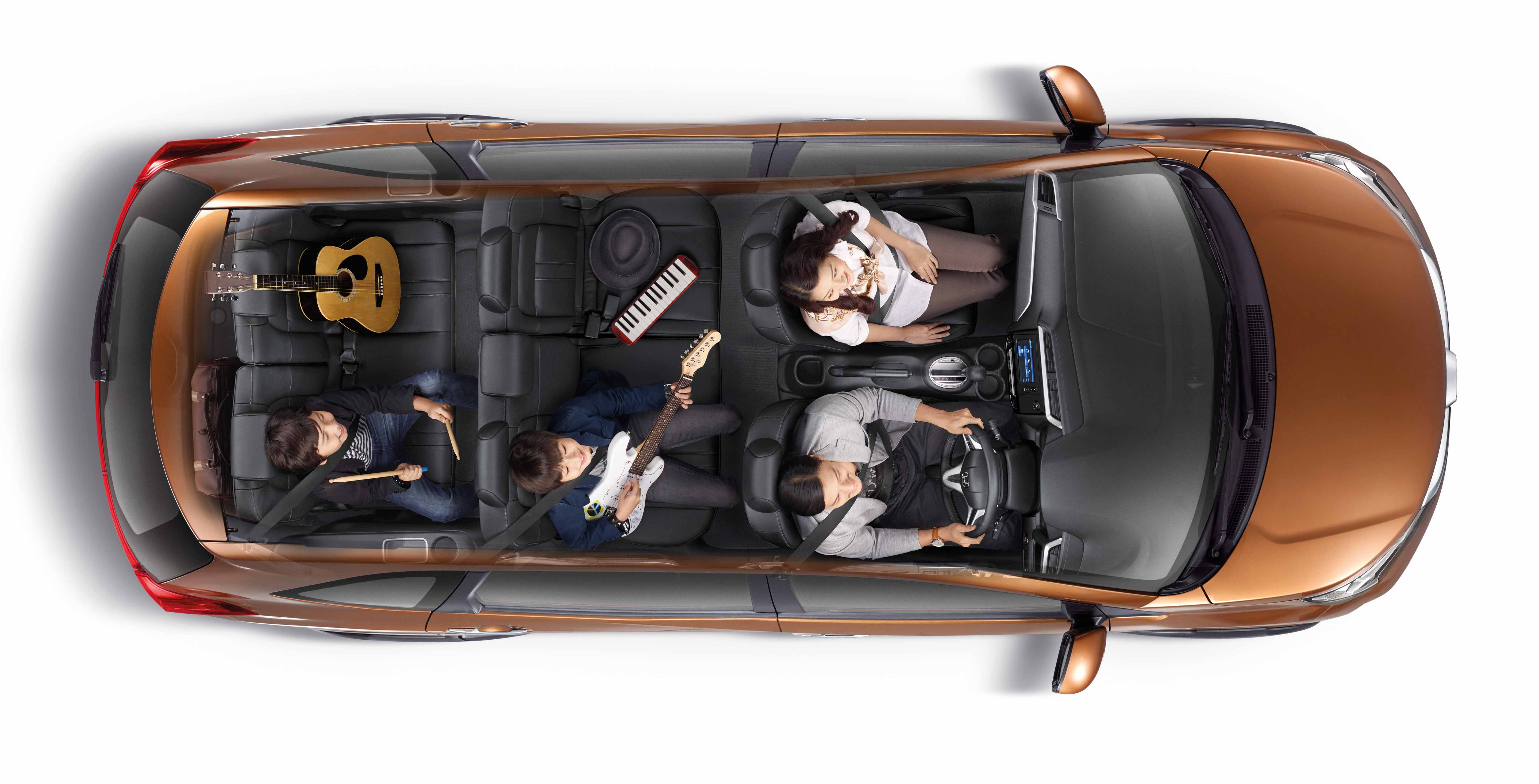 BR V Utility 7 Seats Top view